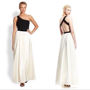 ABS One shoulder gown